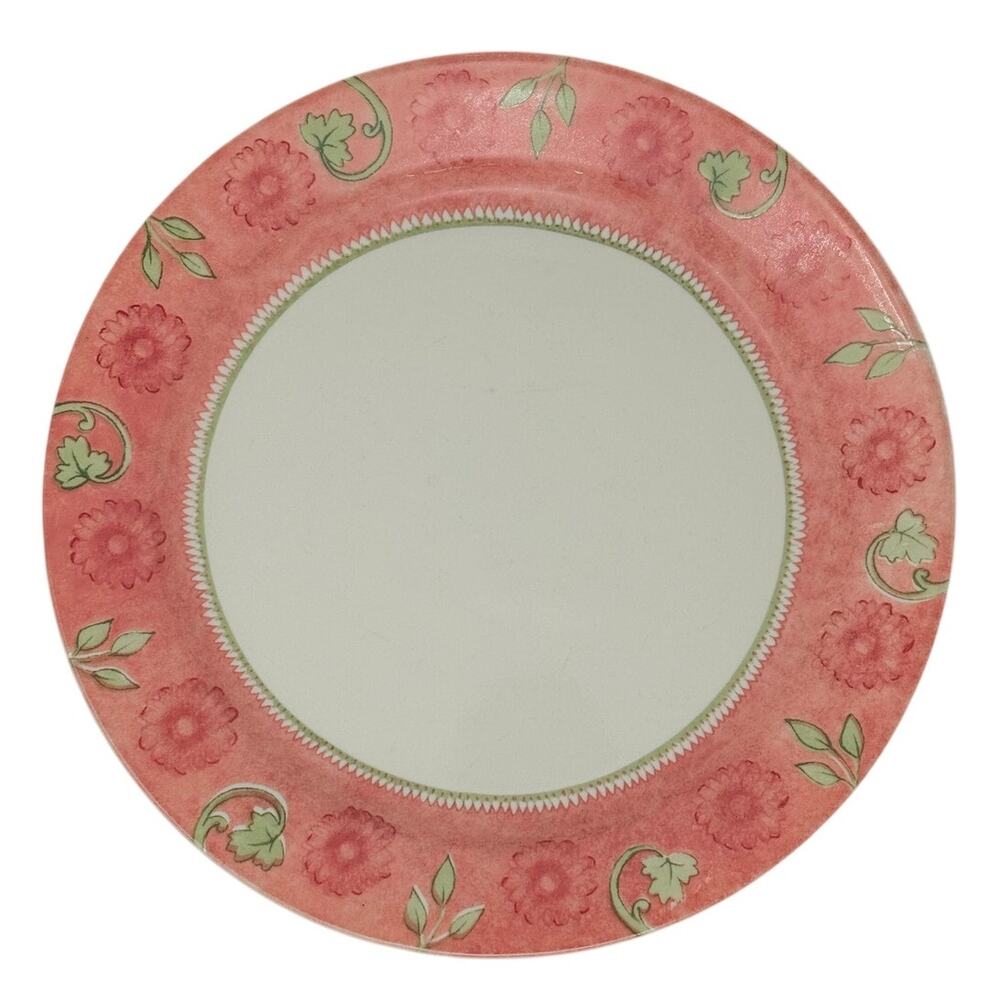 Corelle Heirloom Bloom Dinner Plates 10.75” Set of 6 Pink Floral Made in USA